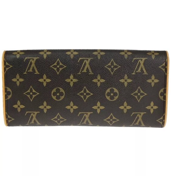 LOUIS VUITTON Pochette Twin GM 2Way Shoulder Bag Monogram Brown - Picture 2 of 14